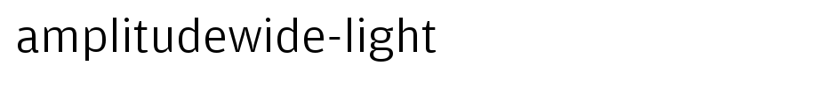 AmplitudeWide-Light_英文字体字体效果展示